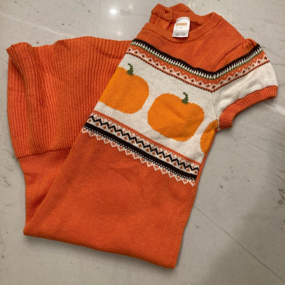 Gymboree Pumpkin Dress Size 8